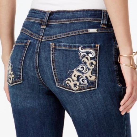 I.N.C Int’l Concepts Jeans Women’s Curvy Fit Cropped Size 12 NWT - Picture 3 of 6